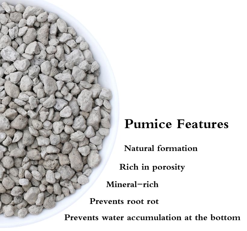 Voulosimi Garden Pumice Rock Horticultural Cactus Bonsai Succulent Soil Additive for Plants, Landscaping, Vase Fillers (1/4 inch, 18 LB) - color: 18 LB
