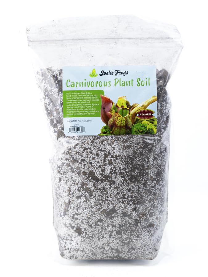 Josh's Frogs Sprig & Stone Carnivorous Plant Soil - Venus Fly Traps/Pitchers/Sundews (4 Quart) - size: 4 Quart