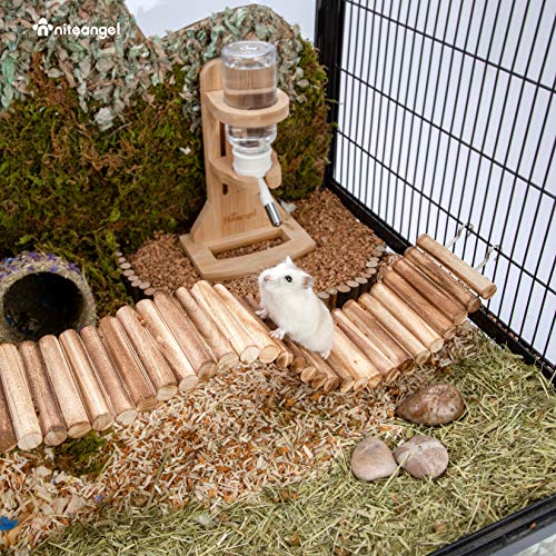 Niteangel Hamster Suspension Bridge Toy - Long Climbing Ladder for Dwarf Syrian Hamster Mice Mouse Gerbils and Other Small Animals (25.6L x 3.15W) - size: 25.6L x 3.15W