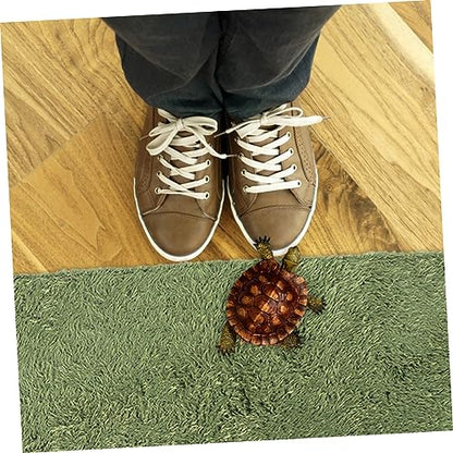 VICASKY Fake Lawn Mat for Reptiles Washable Pet Mat with Moss Design Terrarium Liner for Tortoise Iguana Bearded Dragon and Other Pets Reusable Carpet