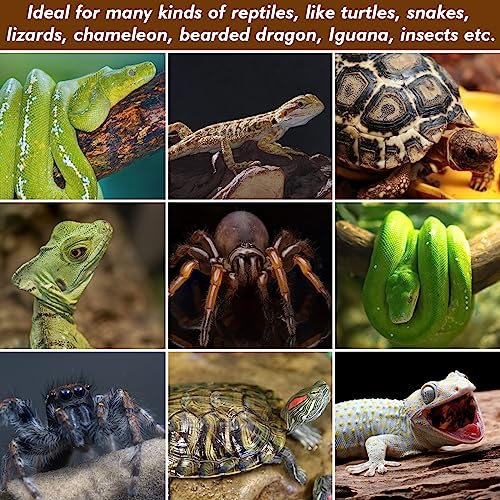 ZeeDix 3 Rolls Reptile Mat, 18 x 36 inches Natural Coconut Fiber Liner Mat Flooring Accessories for Reptile Tank - Bearded Dragon Tortoise Lizard Turtle Snake Leopard Gecko Substrate Bedding - size: 3 Pcs (18X36in)