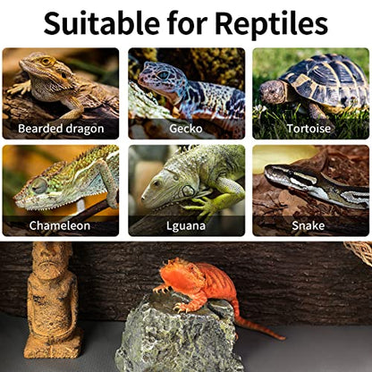 Bearded Dragon Mat 1Pack 18x36, Reptile Tank Accessories, Terrarium Liner Bedding, Non-Adhesive Reptile Substrate Mat for Bearded Dragon, Leopard Gecko, Lizard, Tortoise, Iguana Tank - color: 18x36" Gray
