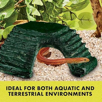 Zilla Reptile Habitat Décor Basking Platform Corner Ramp, Small
