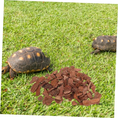 Abaodam 1bag Reptile Tank Bark Chips Adornment Natural Tree Bark Chips Reptile Bedding Decor Tank Decor Chameleon Substrate