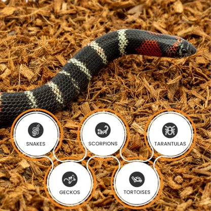 Microchip Coconut Substrate for Inverts and Reptiles Loose Fine Coconut Husk Chip Mix Reptile and Tarantula Bedding for Terrarium Floor (36 Quart) - size: 36 Quart