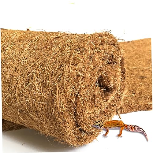 KESYOO 2pcs Coconut Fiber Reptile Mat Breathable Bedding for Tortoises and Reptile Pets Natural and Odorless Liner for Clean and Comfortable Habitat