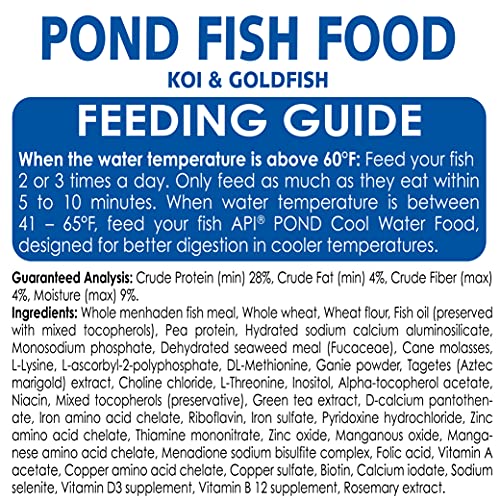 API POND FISH FOOD Pond Fish Food 11.5-Ounce Bag - size: 0.72 Pound (Pack of 1)