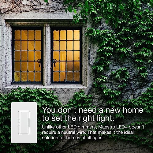Lutron Maestro Dimmer Switch LED+ Digital Dimmer Kit for Dimmable LED, Halogen, and Incandescent Bulbs, 150-Watt, Multi-Location, MACL-153M-RHW-BL, Black - color: Black, size: 1 Pack, style: 3-Way Kit