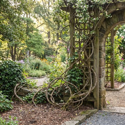 1pc Artificial Vine Decoration for Home Office Wedding Indoor Outdoor Wall Hanging Fake Greenery DIY Tropical Rainforest Habitat Reptile Terrarium Decor Party