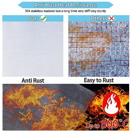 Wire Mesh Roll 11.8 in X 9.84 Ft 304 Stainless Steel Woven Wire Screen Mesh Never Rust，Pest Rat Mesh for Preventing Rats Squirrel and Mouse Access TXZWJZ - color: Silver