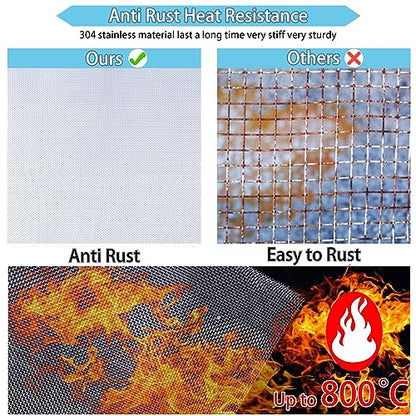 Wire Mesh Roll 11.8 in X 9.84 Ft 304 Stainless Steel Woven Wire Screen Mesh Never Rust，Pest Rat Mesh for Preventing Rats Squirrel and Mouse Access TXZWJZ - color: Silver