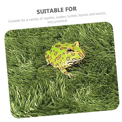 BESPORTBLE Reptile Moss Carpet for Terrariums Fake Grass Mat for Lizard Tanks Tortoise Bedding and Amphibian Habitat Moisture Retaining Cushion for Reptile Enclosures