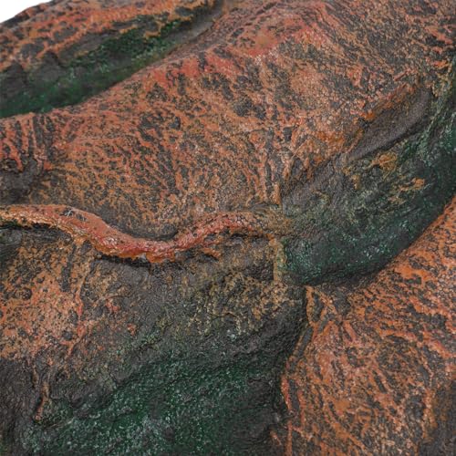 CDQL Aquarium Terrarium Background, Multipurpose 3D Reptile Background, Foam Aquarium Decor Backgrounds, Easy to Assemble for Reptiles Lizard Fish Frog (H) - size: H