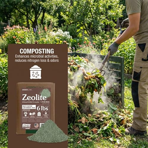 Zeolite Granular 6 lbs, Clinoptilolite 1.4-4 mm, Soil Amendment for Plants, Succulents and Bonsai, Improves Drainage and Odor Control, Aquarium Filter Media - style: Granular - 6 lbs