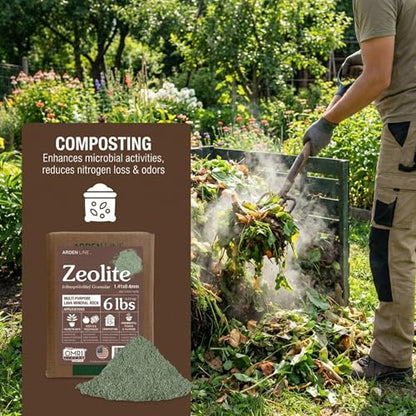Zeolite Granular 6 lbs, Clinoptilolite 1.4-4 mm, Soil Amendment for Plants, Succulents and Bonsai, Improves Drainage and Odor Control, Aquarium Filter Media - style: Granular - 6 lbs