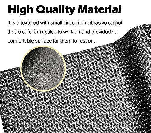 LWFCOEE Reptile Carpet Bearded Dragon Tank Accessories for 40 Gallon, 20 Gallon, 50 GallonTank, 17.5x79 Inch Non-Adhesive Reptile Mat Terrarium Liner for Leopard Gecko, Snake, Lizard and Tortoise - size: 17.5"x79"