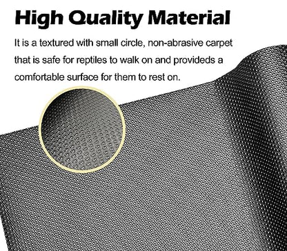 LWFCOEE Reptile Carpet Bearded Dragon Tank Accessories for 40 Gallon, 20 Gallon, 50 GallonTank, 17.5x79 Inch Non-Adhesive Reptile Mat Terrarium Liner for Leopard Gecko, Snake, Lizard and Tortoise - size: 17.5"x79"