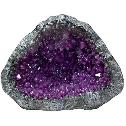 Blue Ribbon EE-1136 Skull Geode Stone Exotic Environments Aquarium Ornament, Purple, 6.5 inch (EE-1130)