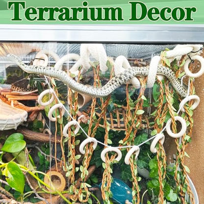 Climbing Vines for Reptiles, Handcrafted Jungle Vines, Suitable for Snakes, Ball Pythons, Chameleons, Playground Climbing Toys, Corn Snake Enrichment Toys