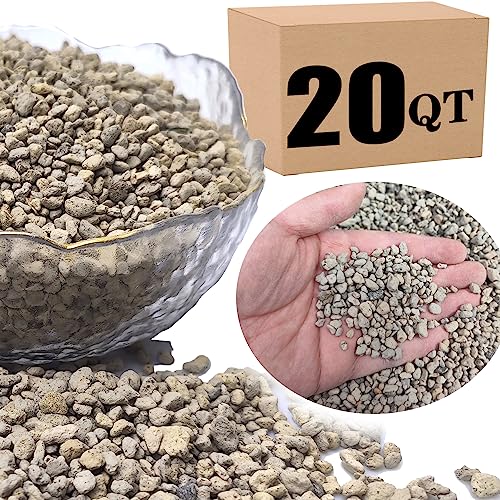 Horticultural Pumice for Plants Professional Sifted (20QT, 1/4 inch) - color: 20QT, size: 1/4 inch