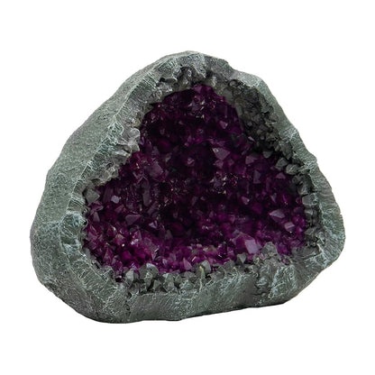 Blue Ribbon EE-1136 Skull Geode Stone Exotic Environments Aquarium Ornament, Purple, 6.5 inch (EE-1130)