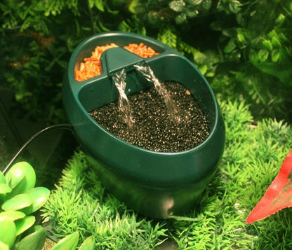 Reptile Waterfall Drinking Fountain Eco Friendly Watering Water Feeder Chameleon Cantina for Leopard Gecko