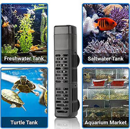 HiTauing Aquarium Heater, 50W/100W/200W/300W/500W Submersible Fish Tank Heater with Over-Temperature Protection and Automatic Power-Off When Leaving Water for Saltwater and Freshwater - size: 100W