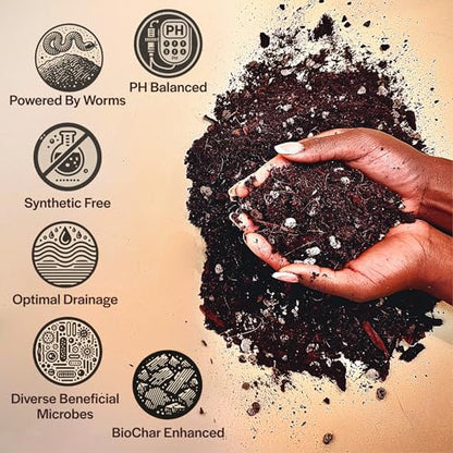 Craft Aroid Potting Mix- Elite Organic Alocasia, Philodendron, Monstera Soil Mix, Chunky, Well Draining Potting Soil for Indoor Plants, All Tropical Plants & Houseplants, Sustainable & Peat Free 8QT - size: 8 Quart