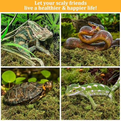 Legigo 1.3LB Sphagnum Moss for Reptile- 24 QT Natural Reptile Moss Terrarium Moss Substrate, Snake Tank Moss Peat Moss Reptile Bedding for Snake, Gecko, Ball Python, Frog and Orchids Plants - size: 1.3LB