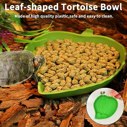 Hamiledyi Large Turtles Basking Platform 3Pcs Resin Bearded Dragons Climbing Step Ramp Tortoise Resting Dock Rock Hideout with Feeder Bowls for Reptile Lizards Chameleons Geckos Frogs Newts Snakes