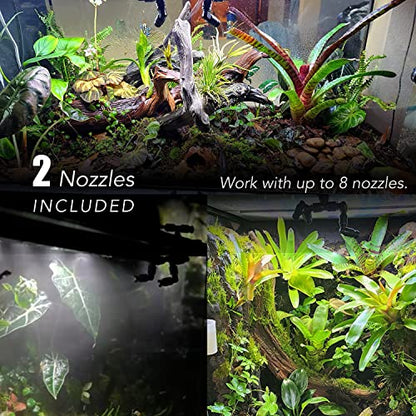 MRREPTILE Reptile Mister, Misting System for Reptiles Terrarium, Mister for Chameleon Turtle Lizard, MS200 Mister New Version, Tank Mister