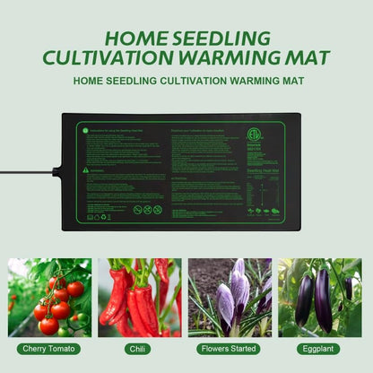 4in1 Seedling Heat Mat,Warm Hydroponic Heating Pad for Indoor Seed Starting,Brewing and Greenhouses,Durable Waterproof Germination Station Heat Mat (20" x 10"- Heat Mat) - style: 4in1-4PK-20" x 10"- Heat Mat