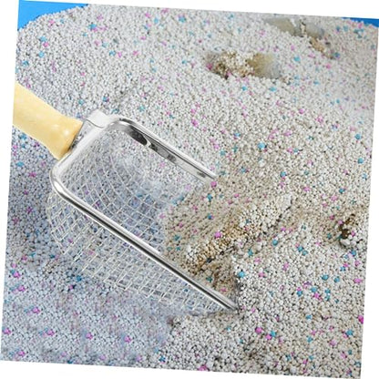 ERINGOGO Reptile Litter Scoop with Handle Efficient Cat Litter Shovel for Easy Cleanup Fine Mesh Sifter Durable Pet Waste Cleaner for Reptile Containers and Cat