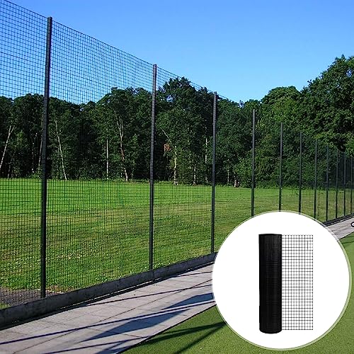 Hardware Cloth for Chicken Wire Fencing of Chicken Coop-1/4in Mesh AWG 21 Gauge 36in x 100ft Black PVC Wire Mesh Roll-Aviary Netting, Reptile Enclosures, Green Garden Defense - color: Black, size: 1/4'' 36'' x 100' (AWG 21Ga)