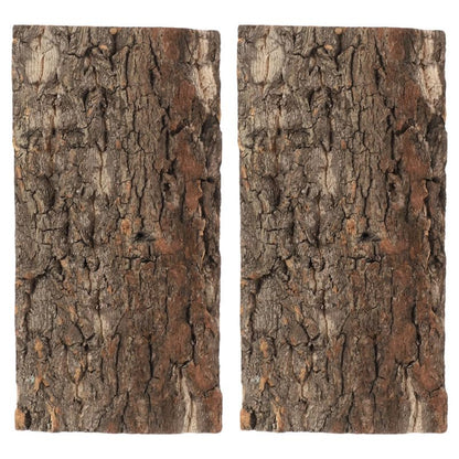 Toddmomy 2-Pack Reptile Cork Bark Aquarium Decor 7.87X3.93 Inch Natural Oak Bark Background for Terrarium Climbing Habitat Accessories for Lizard Gecko Bearded Dragon